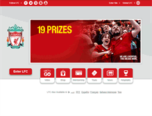 Tablet Screenshot of liverpoolfc.com