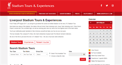 Desktop Screenshot of bookings.liverpoolfc.com