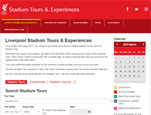 Tablet Screenshot of bookings.liverpoolfc.com